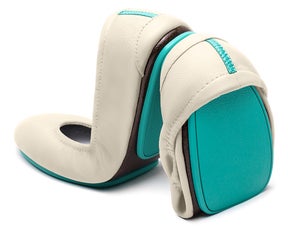 Cream ballet flats