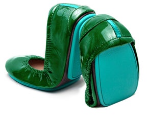 Emerald Patent ballet flats
