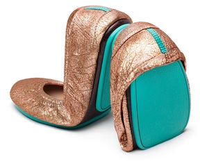 Rose Gold Glam ballet flats
