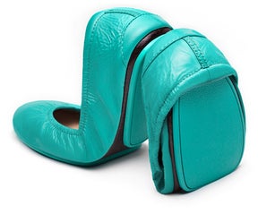 Tiek Blue Patent ballet flats